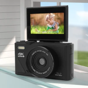 5K 75MP HD Digital Camera Anti-shake Smile Detection Imaging Stabilization 18X Digital Zoom Mirrorless Camera for Photography